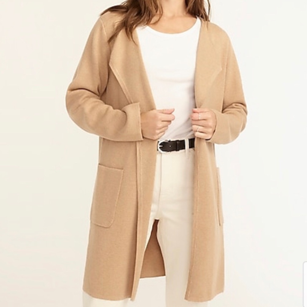 NWOT J. Crew Juliette Collarless Sweater Blazer